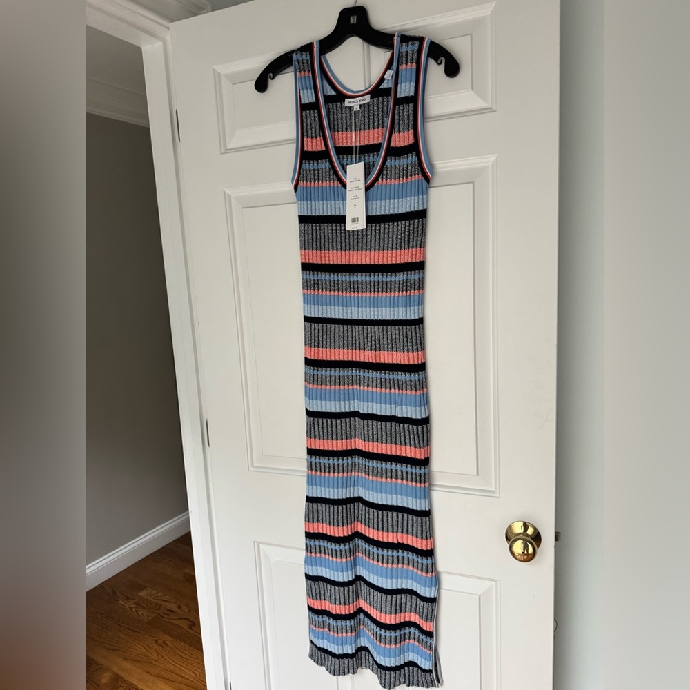 Veronica Beard Fabiana Sleeveless Knit Maxi Dress, Size M
